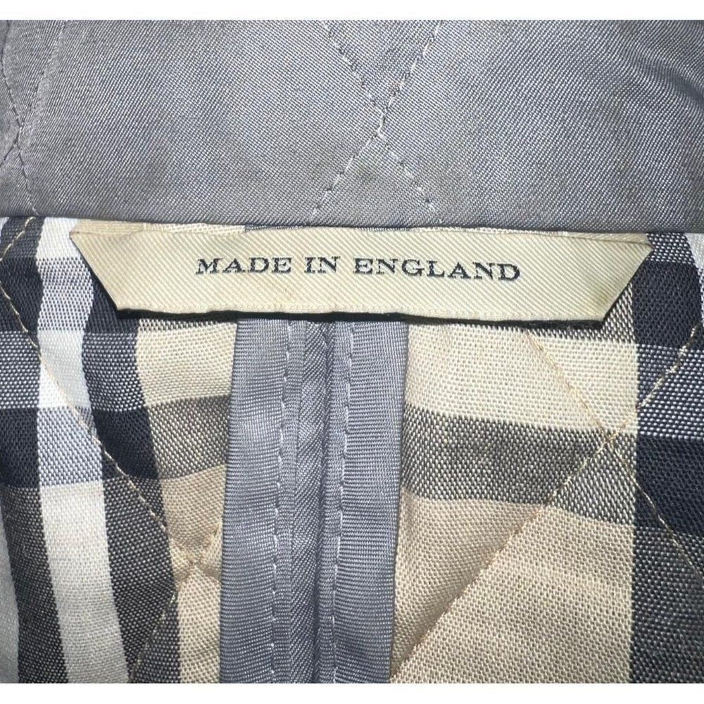Authentic BURBERRY Grey Diamond Quilted Nova Check Utility Jacket Size S - Picture 11 of 15